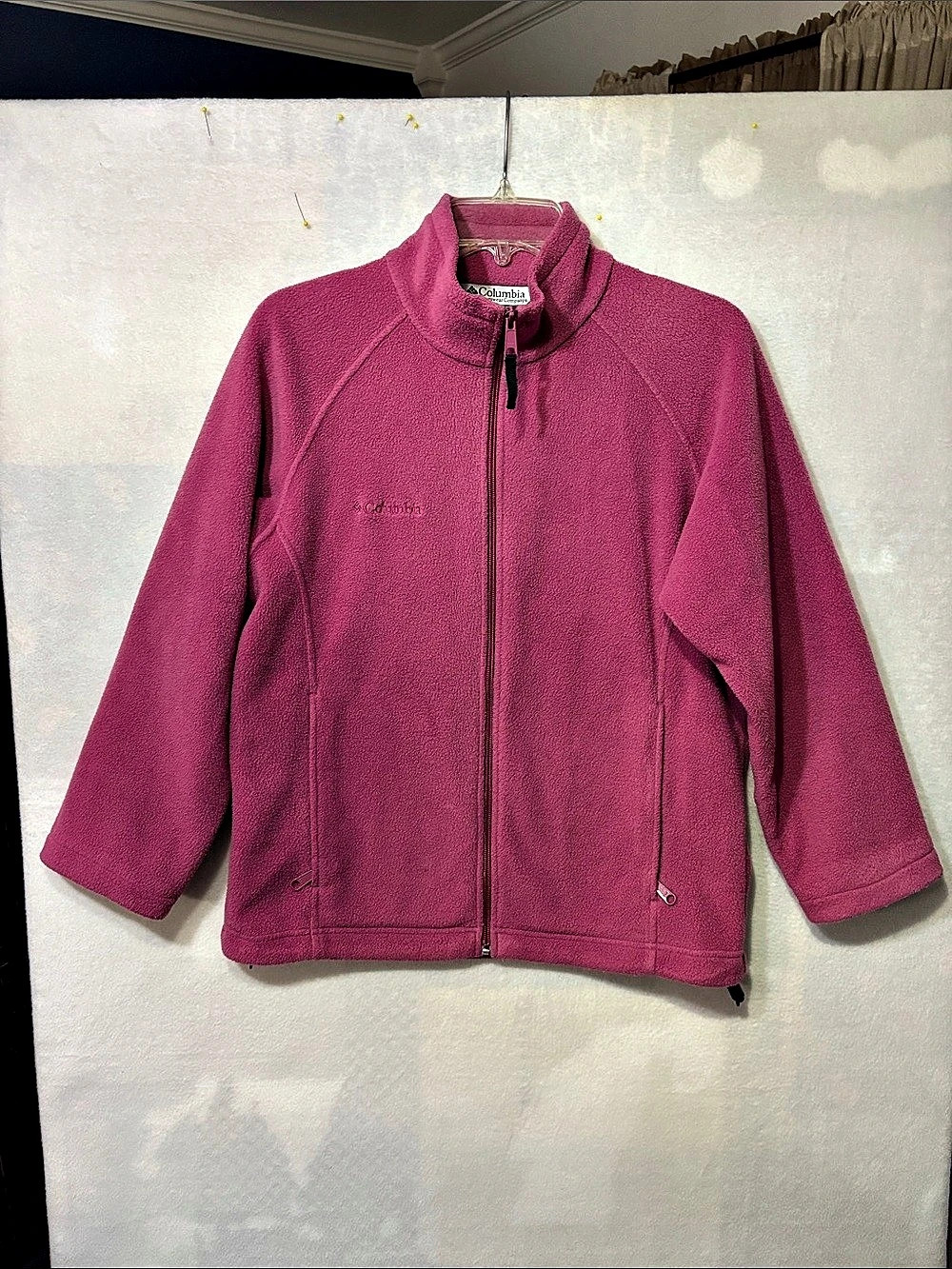 Columbia Benton Springs Full-Zip Fleece Jacket Pink Medium